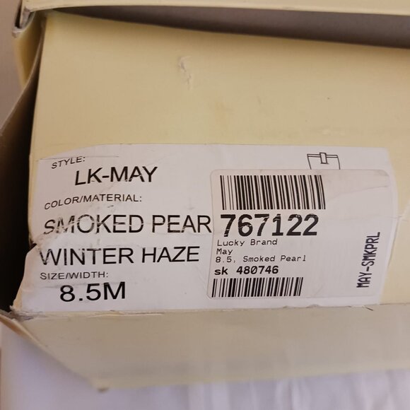 Size 8.5 Lucky May Brand Smoked Pearl Gray Leather Riding Boots - Picture 10 of 10